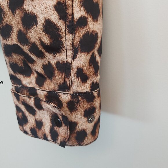 Michael Kors Leopard Print Hooded Jacket - Size XS - Picture 10 of 10